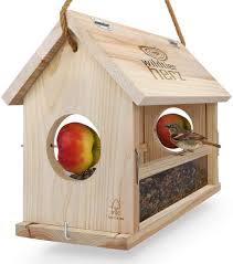 Wildtier Herz Vogelfutterhaus Xxl Handarbeit Aus Natur Holz Fur Gartenvogel Wetterfest Naturbelassen Vogelhaus Zum Auf In 2020 Nistkasten Vogelfutterhaus Vogelhaus