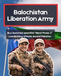 Baloch Liberation Army (BLA) has claimed to have launched a significant  offensive across several districts in Balochistan, Pakistan, under Phase 2  of #operationherof2 #Balochistan #BalochLiberationArmy