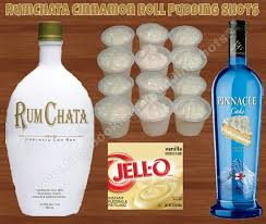Rumchata Cinnamon Roll Pudding Shots See Full Recipe And More On Www Facebook Com Puddingshots1 Pudding Shots Rumchata Cocktail Desserts