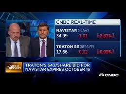 How can i tell whether the traton se share price will go up? Traton S 43 Per Share Bid For Navistar Expires Friday Youtube