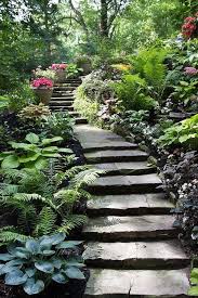Pin By Helene Marais On Gardening Shade Garden Design Pathway Landscaping Garden Stairs