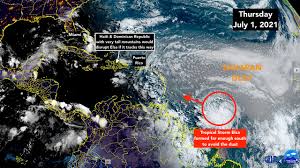 Elsa, the first hurricane of the 2021 atlantic storm season, was downgraded to a tropical storm saturday and was on track to impact florida by early next week. Tropical Storm Elsa Speeding Toward The Caribbean With South Florida In The Cone