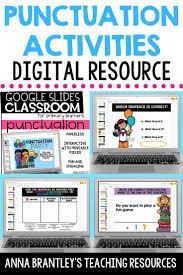 Punctuation Activities In 2020 Punctuation Activities Distance Learning Digital Resources