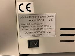 Have your business cards printed on our gloss, matte, or uncoated cover stocks. Uchida Model Bc 10 Business Card Cutter Pressxchange