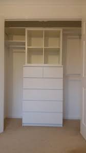 Wardrobe Closet Made From Ikea Malm Chest Of Drawers And Kallax Shelves Plus Ikea Closet Hack Walk In Closet Ikea Closet Bedroom
