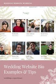 Wedding Website Wording Ideas Examples For Bridal Party Bios Wedding Website Wording Wedding Website Examples Wedding Website