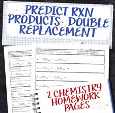Predicting and balancing neutralization and precipitation reactions. Predict Products For Double Replacement Chemical Reactions Homework Worksheets