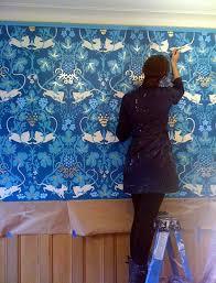 Design Sponge Blog Archive Red Start Murals Hand Painted Wallpaper Mural Design Mural