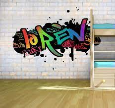Graffiti is an artistic expression that is usually done on public buildings, walls, or trains. Personalisierter Name Graffiti Tapete Tenstickers