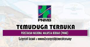 Percetakan nasional malaysia berhad (pnmb). Temuduga Terbuka Di Percetakan Nasional Malaysia Berhad Pnmb 23 24 November 2020 Kerja Kosong 2021 Jawatan Kosong Kerajaan 2021