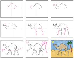 How to draw a cartoon camel video lesson. How To Draw A Camel Art Projects For Kids