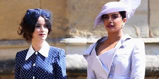 Priyanka chopra was invited to the royal wedding because she is one of megan markle's closest friends and priyanka has revealed that they text each other almost everyday. Priyanka Chopra Attends Prince Harry And Meghan Markle S Royal Wedding Priyanka Chopra Wedding Dress And Hat