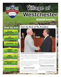 Village of Westchester June 2015 Newsletter by Village of Westchester, IL