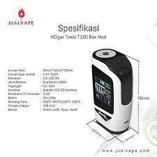 Spesifikasi Hcigar Towis T180 Jualvape Untuk Pemesanan Silahkan Cek Jualvape Com Shopee Jualvape Electronic Products Vape Phone