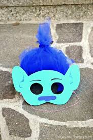 Diy Trolls Inspired Masks And Hair Headbands Branch Pyssel Barn Barn Pyssel