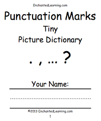 Punctuation Marks Enchantedlearning Com