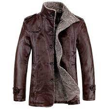 Men S Quality Pu Leather Jacket Slim Fit Plush Thick Warm Jacket Coat Winter Leather Jackets Winter Jacket Men Leather Jacket Men
