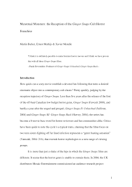 The commonality between all horror film franchises is that they all ultimately involve death, to a degree, with various entries having vastly. Pdf Menstrual Monsters The Reception Of The Ginger Snaps Cult Horror Franchise