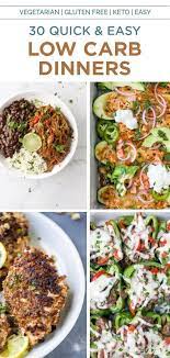 30 Quick Easy Low Carb Dinner Recipes Low Carb Recipes Keto Recipes Low Carb Dinner Recipes Healthy Eating Recipes