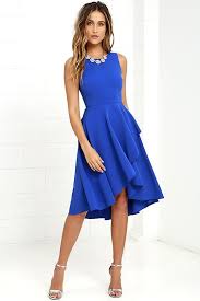 What Shoes To Wear With Royal Blue Dress 50 Best Outfits Royalbluedress Bluedress Dress Dresses To Wear To A Wedding Blue High Low Dress Guest Dresses