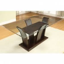 Dining tables in oak, glass and solid wood at argos. Glass Top Dining Tables With Wood Base Ideas On Foter