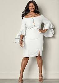 Venus Plus Size Women S Sleeve Detail Dress White Size 22 White Plus Size Dresses Best Plus Size Dresses Plus Size Party Dresses