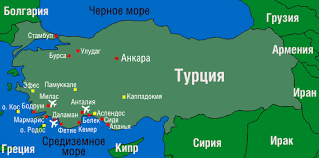 Курорты турции на средиземном море. Otpusk Com Karta Kurortov Turcii