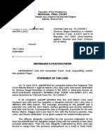 Ideas that you are considering need to be carefully examined in choosing a topic, developing your argument, and organizing your. Sample Position Paper Omb Standing Law Affidavit