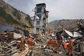 Strong jolts toppled buildings at 8am local time, sending people into the streets in their underwear and wrapped in blankets. Earthquake In China Latest News Videos And Earthquake In China Photos Times Of India