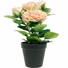 Check spelling or type a new query. Decorative Rose In A Pot Romantic Silk Flowers Pink Peony 11894 Buy Online