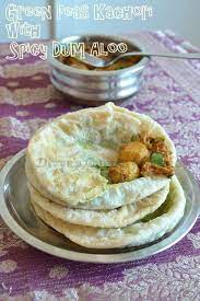 Green Peas Kachori With Spicy Dum Aloo Bengali Style Indian Food Recipes Indian Food Recipes Vegetarian Food