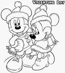 Mickey mouse thanksgiving coloring book pages mickey mouse is an animated character created by walt disney and ub iwerks in 1928. Valentine Coloring Pages Disney Mickey And Minnie Coloring Home