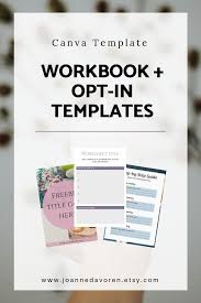 A4 Workbook And Opt In Templates For Canva Create Attractive Workbooks And Worksheets For Your Audience Us Workbook Template Cover Page Template Ebook Template
