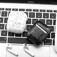 Black Apple Air Pods Airpods Case Leather For Apple Bluetooth Earphone Protective Skin Luxury Business Shockproof Anti Dust Constellation Black Cover Airpod Case Iphone Accessories Apple Price