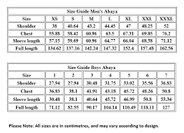 Size Guides Bnah