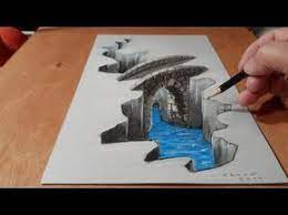 Draw a square and the vanishing point. Desenho Grande Tubarao Branco Em 3d Desenho Artistico Magico Youtube 3d Art Drawing 3d Drawings Art Drawings