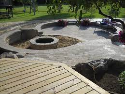 Maybe you would like to learn more about one of these? Outdoor Living Space With Walkout Basement Addition Rustic Patio Detroit By Twin Oaks Landscape Inc Houzz