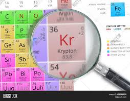 xe6s 2 4f 14 5d 6 or. Krypton Element Image Photo Free Trial Bigstock
