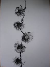 Black And White Daisy Flower Tattoo White Word Tattoos It Has To Look Real Although It Will Be Black And White Not Colour I Daisy Chain Tattoo Chain Tattoo Flower Tattoos