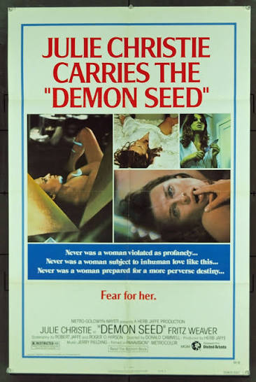 Original Demon Seed (1977) movie poster in VF condition for $30