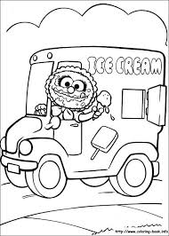 Muppet Babies Animal Ice Cream Truck Coloring Picture Baby Coloring Pages Coloring Books Truck Coloring Pages
