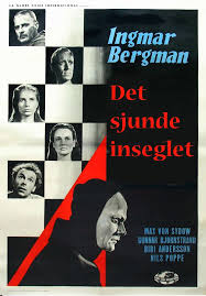 Hand numbered, limited edition of 100. Swedish Poster For The Drama Fantasy Film The Seventh Seal Det Sjunde Inseglet 1957 Written And Di Movie Posters Vintage Bergman Movies The Seventh Seal