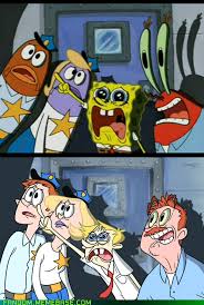 I Think That Guy Works In My Office Spongebob Cartoon Cartoon Fan