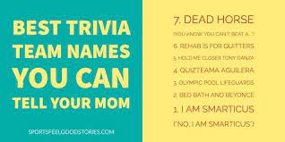 Trivia team names clean 2021. Kiemel Szamol Fej Quiz Night Team Names Caregiversrenewalproject Org