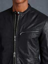 Goatskin Racer Jacket Jackets Leather Jacket Men Brown Leather Jacket Men