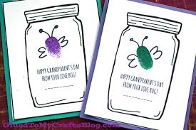 Have students color, then affix the puzzles to a piece of construction paper for an instant craft or card. Thumbprint Grandparent S Day Love Bug Cards Kid Craft