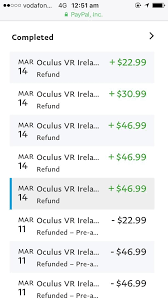 You must have a paypal account and the android or ios app installed to link your bank account with this method. After Finally Getting My Refunds From Oculus This Shows Up In My Paypal But Nothing Has Changed In My Paypal Or Bank Balance It Got Credited To My Debit Card Does Anyone