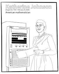Nasa human computer katherine johnson celebrated her 100th birthday on sunday in a ceremony that unveiled a statue and stem scholarship in her honor at west virginia state defying racial and gender barriers, johnson was renowned throughout her career for her mathematical precision. Coloring Pages Kari Townsend Studios