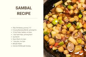 See more ideas about sambal recipe, sambal, food receipes. Chicken Drumettes With Chickpeas From Earthbake Makanmana