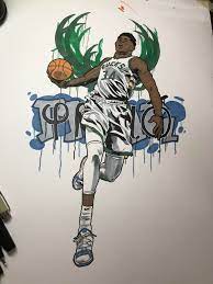 Giannis antetokounmpo wallpapers nba basketball 4k freak greek quality desktop players awesome photographs ultra backgrounds basket wallpapersafari wallpaperaccess. I Did A Drawing Of Giannis Hope You Guys Like Mkebucks